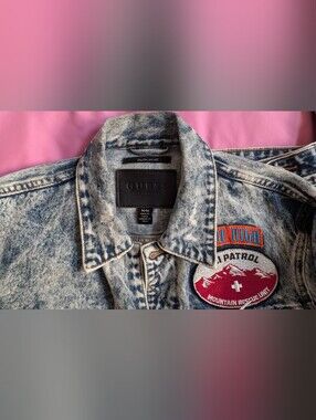 Guess Dillon Jacket, Patchwork, Size M